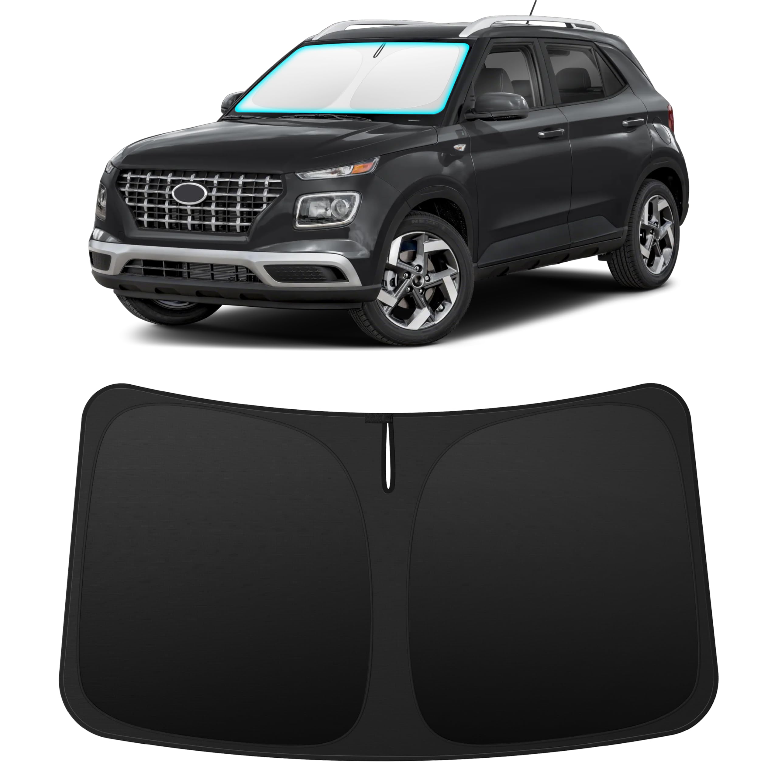 INSAUTO Custom Fit Windshield Sun Shade for Hyundai Venue 2020-2026