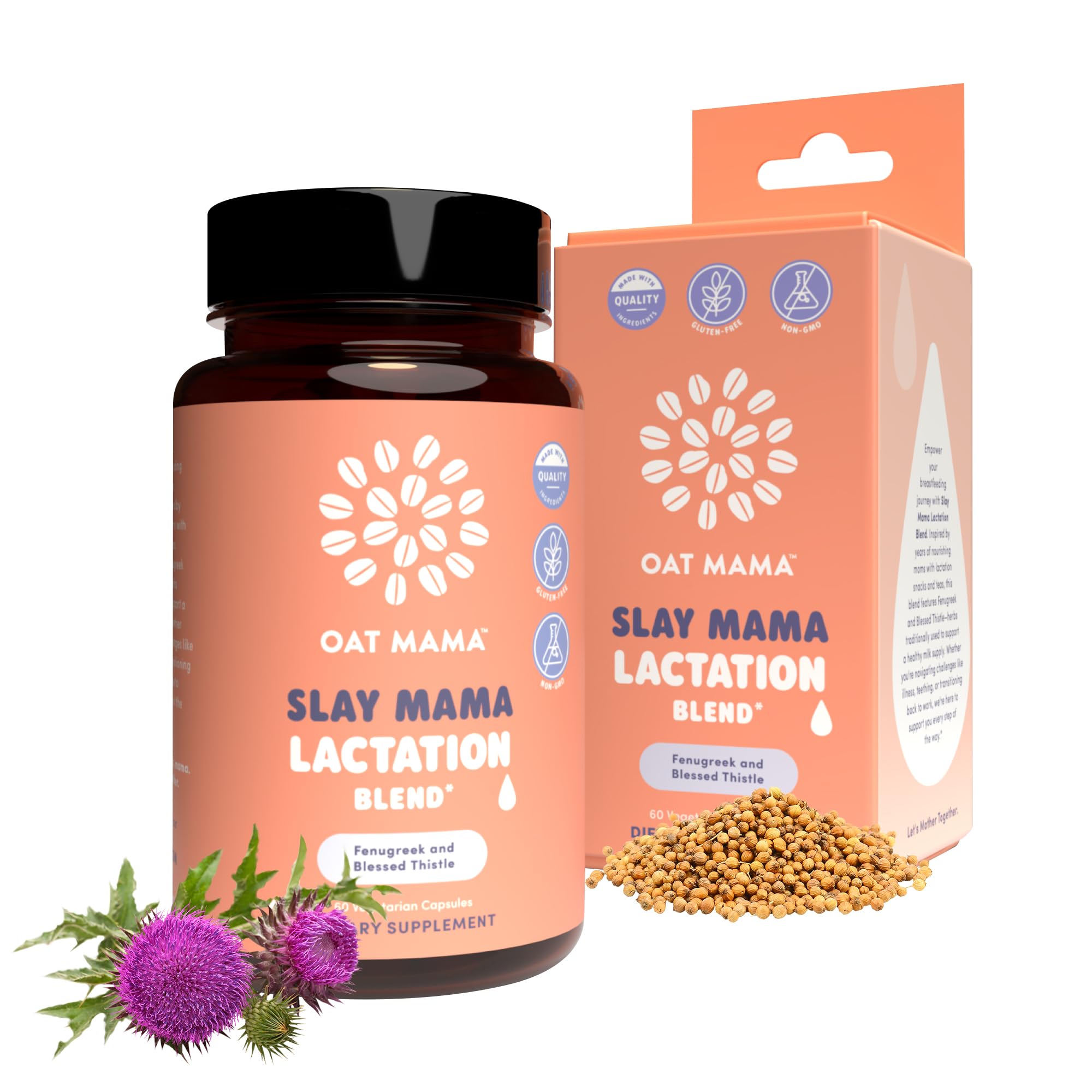 Oat Mama Slay Mama Blessed Thistle & Fenugreek Capsules
