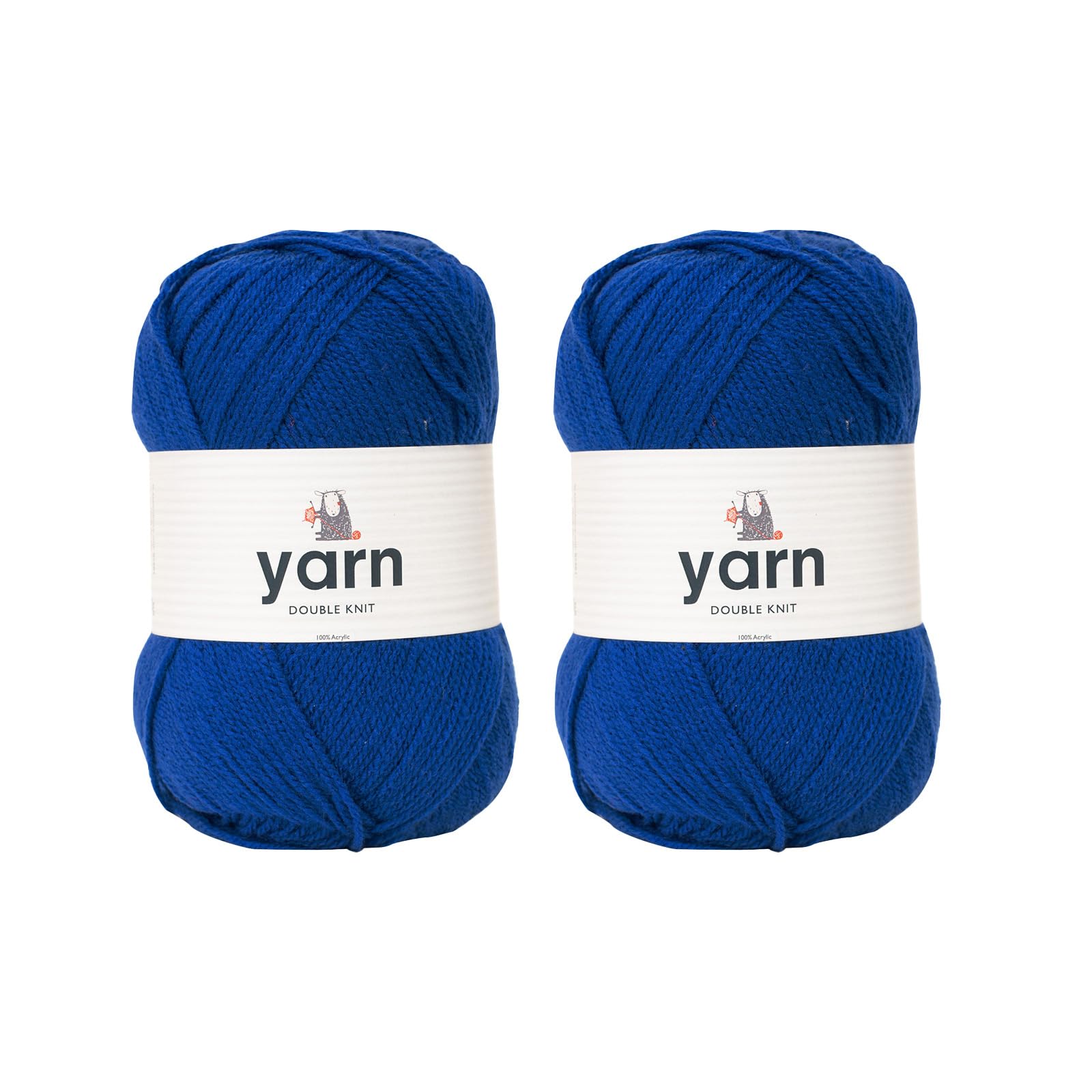 KORBOND DK Black Yarn - 100g Acrylic Wool - Lightweight, Hypoallergenic & Durable Double Knit Crochet Yarn Knitting Wool (290m Total) — view 72