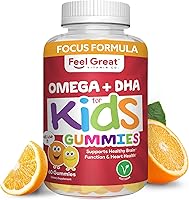 Vista 1 de Vitaminas de gomitas con omega para niños: Omega 3-6-9 DHA de algas, chia y Aceite de Coco, vegetarianas (60 unidades).