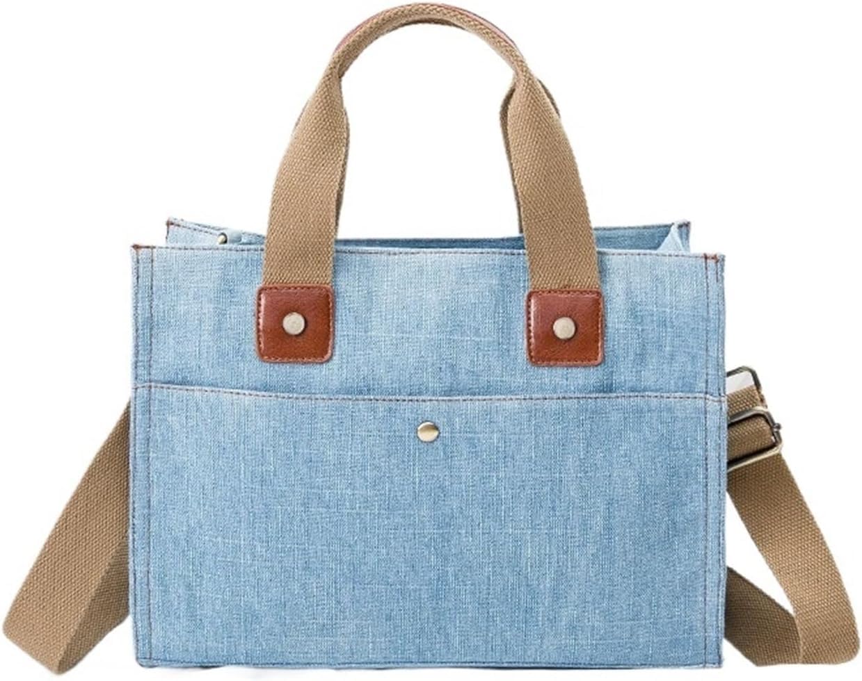 Borsa Jeans Donna Borsa in denim Borse in da donna a tracolla a ufficio for pendolarismo Blu