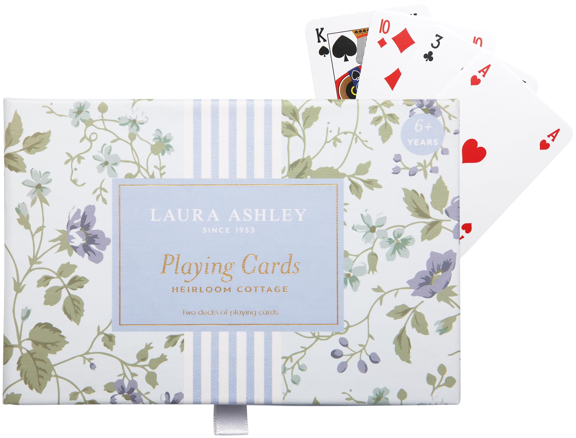 Amazon.com: Laura Ashley Heirloom Cottage Playing Cards – Set of 2