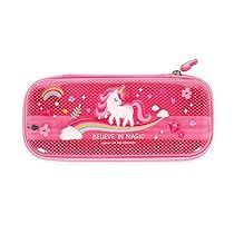 Legami – Astuccio Wonderwow, Tema Unicorn, 2 Scomparti e Portapenne interno, Scomparto interno con Tessuto a Rete, Chiusura a Zip, 23x11x5 cm