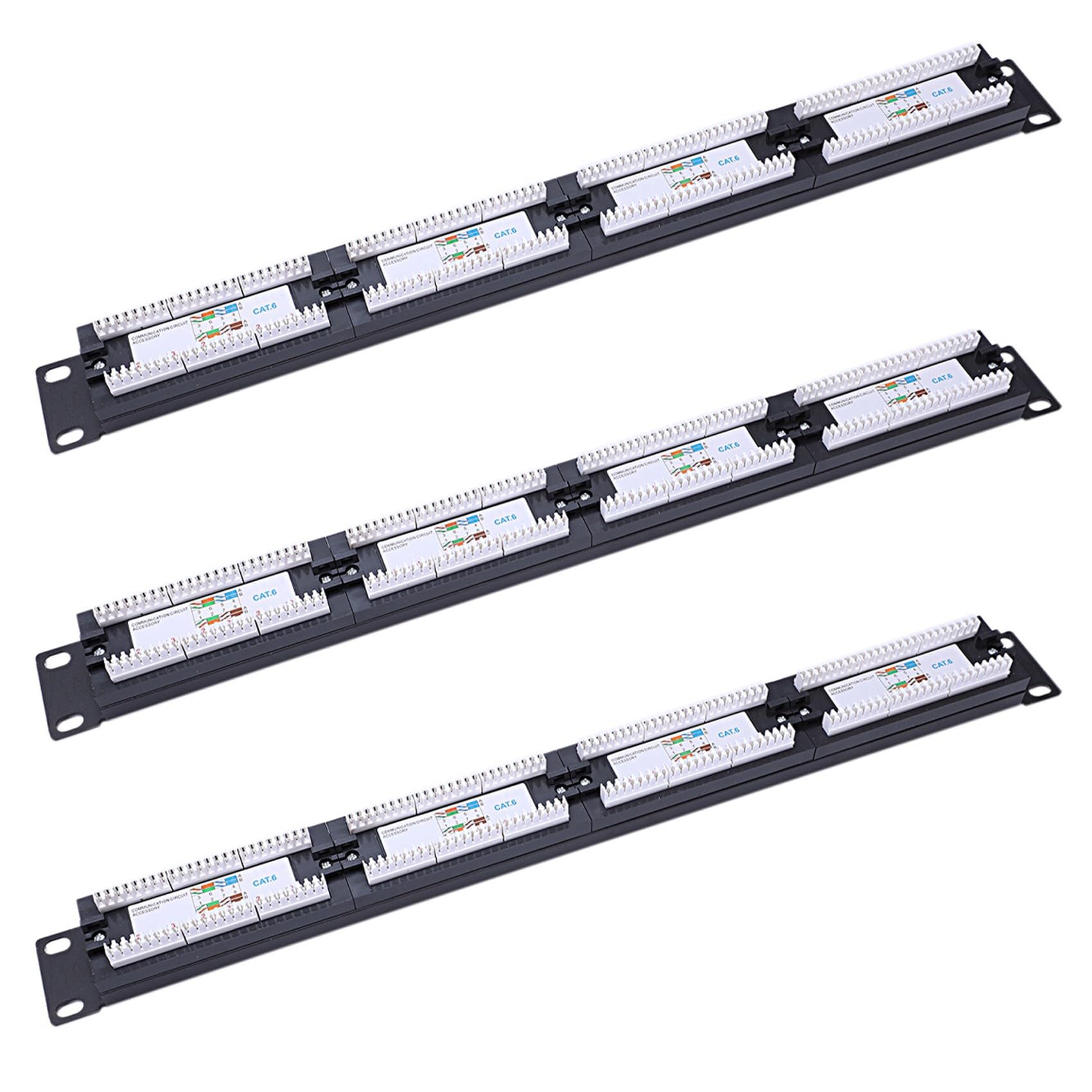 rieder 3X UTP 24 przyłącze Rj45 Patch Panel Rack Kabel Uchwyt ścienny Rack Tool Ethernet LAN Network Adapter CAT6