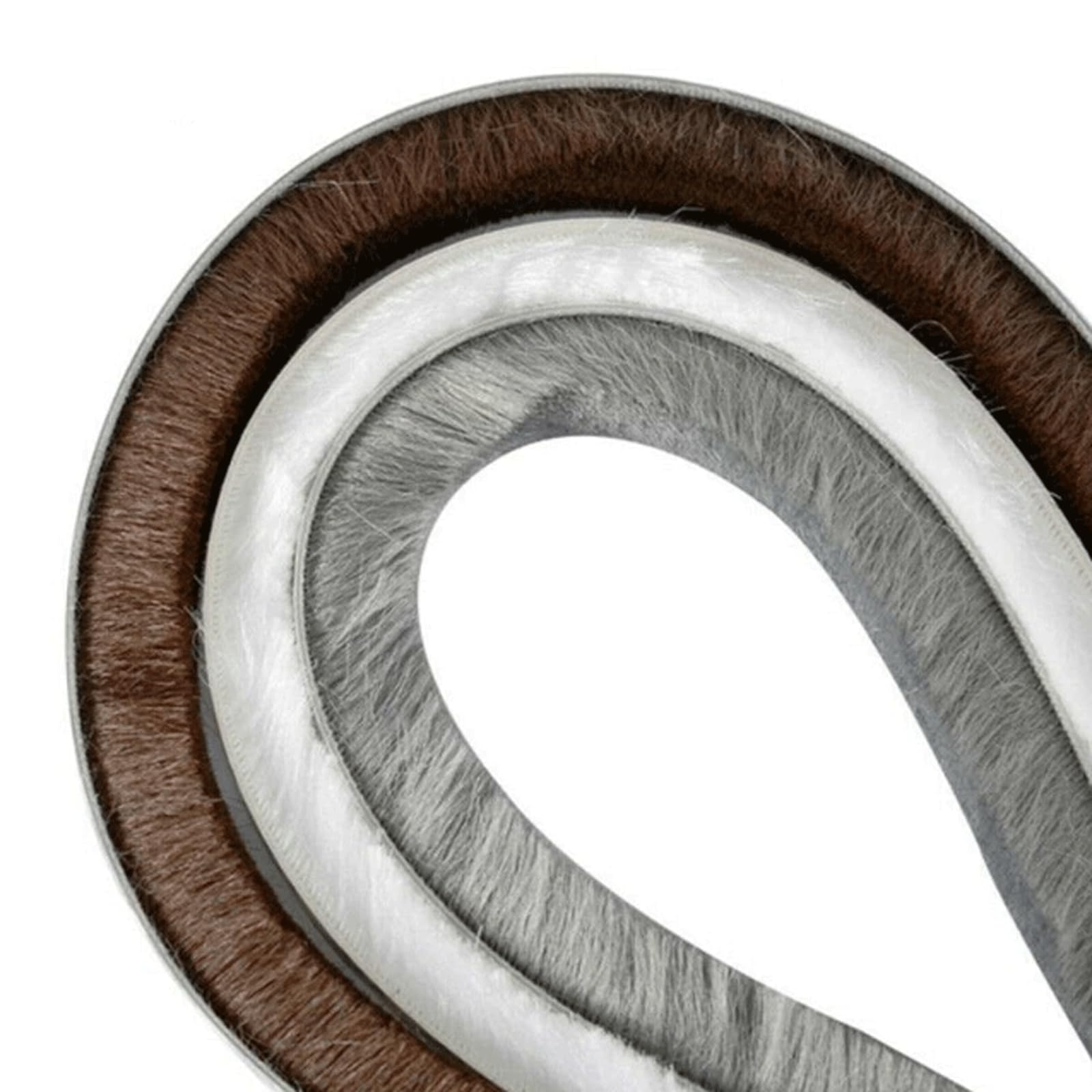 KRILLIQ Striscia di Tenuta a Spazzola per finestre in Polipropilene, Accessori per Porte Resistenti allo stiramento, guarnizioni per Lato Telaio di finestre/Porte