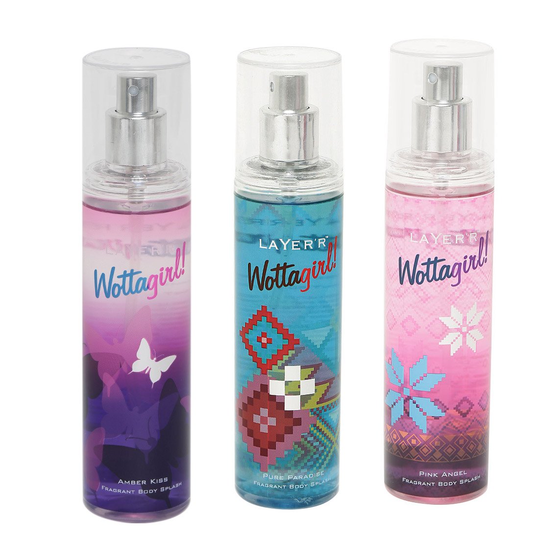Layer'r Wottagirl Amber Kiss Fragrant Body Splash + Wottagirl Pink Angel Fragrant Body Splash + Wottagirl Pure Paradise Fragrant Body Splash-picture-17