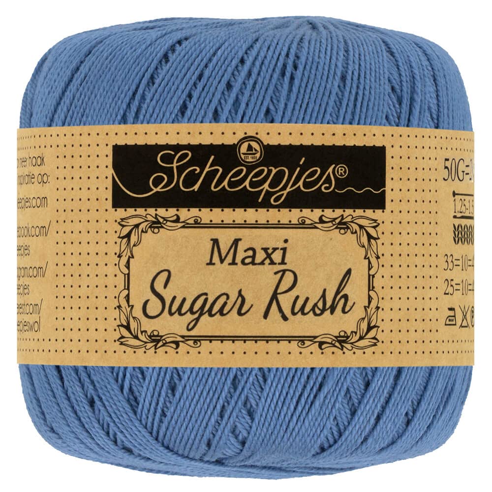 Scheepjes - Scheepjes Maxi Sugar Rush 261 Capri Blue Yarn - 1x50g โ image 1
