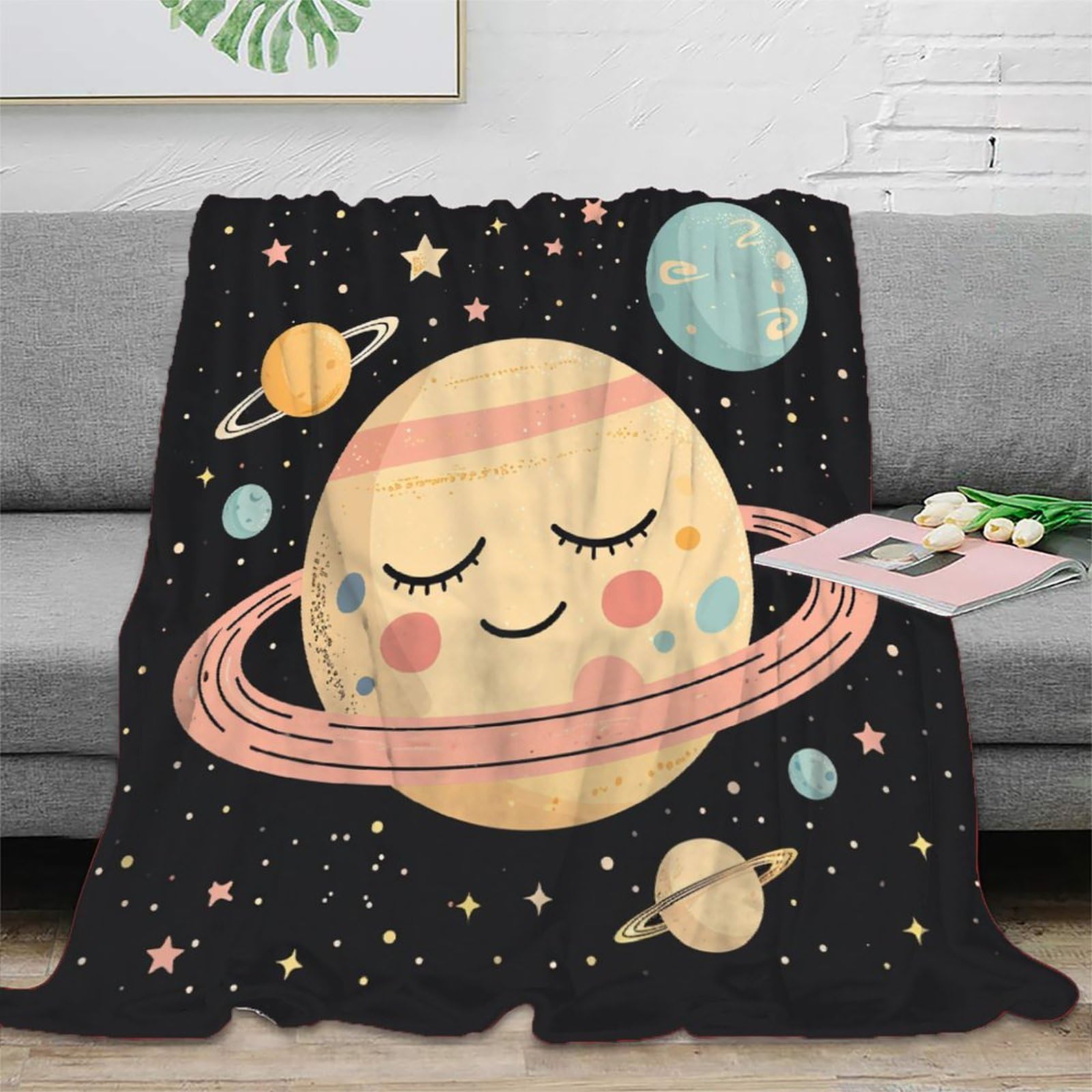 Coperta in morbido pile di flanella, regalo di compleanno per amici, famiglia, regalo di Natale per amici e partner, coperta natalizia per divano e letto, 150 x 200 cm