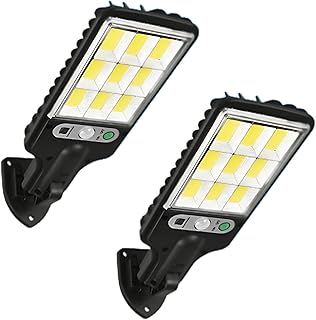 Mini Luminária Solar Poste Rua Parede Refletor 108 Cob Luz Branco frio Prova Da Água Sensor De Movimento Com 3 funções (2)