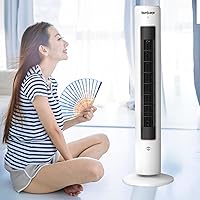 Vista 5 de Hurricane at Home - Ventilador de pie de triple acción de 40 pulgadas y difusor de aromaterapia con control remoto