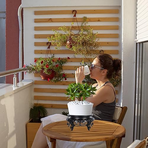 Miniatura 3 de NOLITOY Soporte de exhibición del marco del lavabo de la base, soporte chino de la escultura del bonsái soporte de exhibición de la flor para el