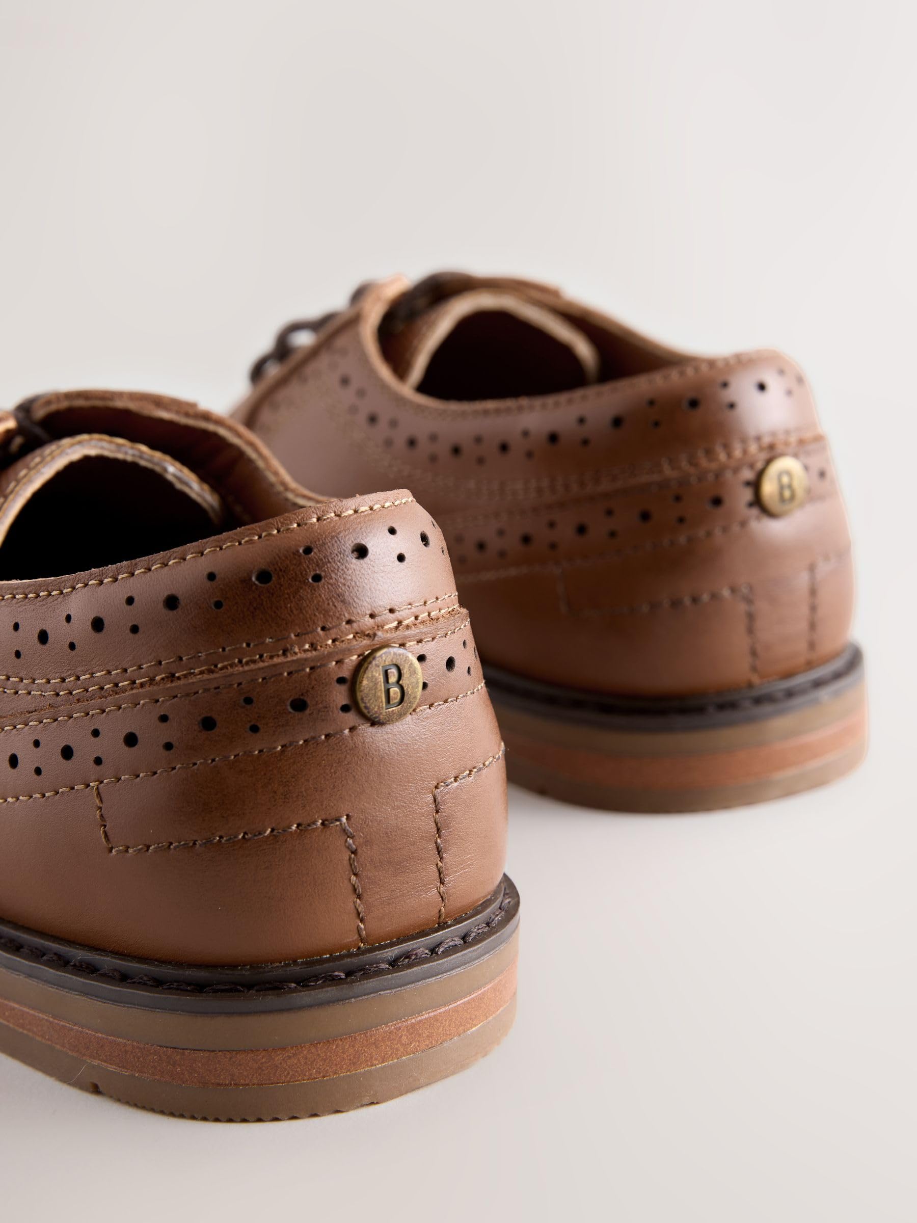 Ragazzo Scarpe Brogue in Pelle Eleganti