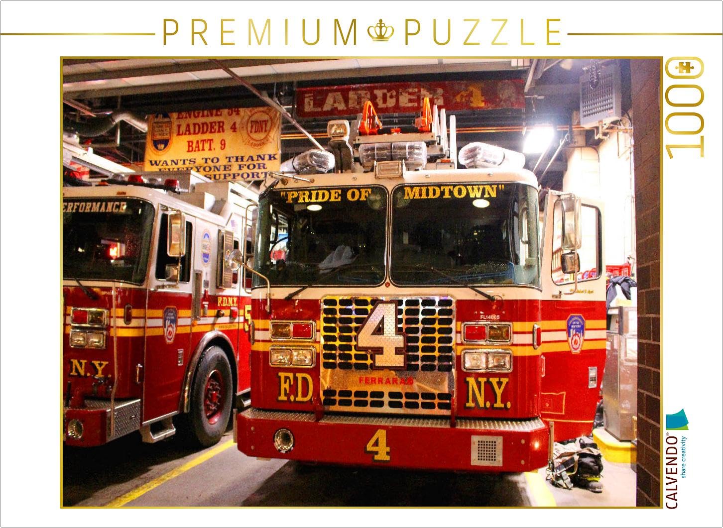 CALVENDO Puzzle F.D.N.Y. Service d'incendie de New York 1000 Pieces 64 x 48 cm from Wilfried Oelschläger