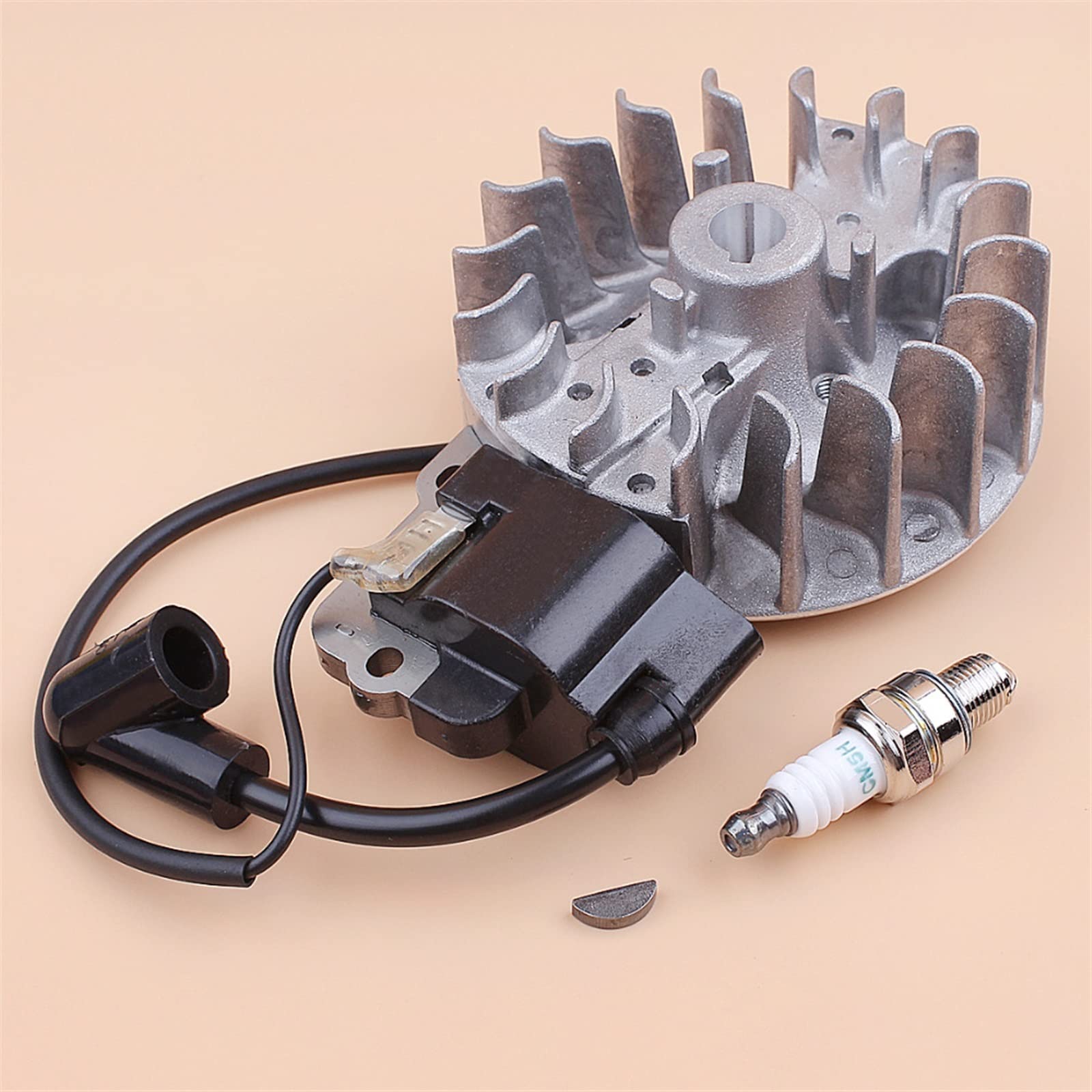 Módulo de Bobina de Encendido del Volante, Kit de bujía Compatible con GX25 GX25N, Mini Motor HHT25S FG110, cortadora de Cepillo, cortadora de césped