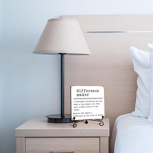 Miniatura 6 de Diference Maker Definition - Decoración decorativa de oficina, regalo de agradecimiento para compañero de trabajo, profesor, jefe, líder, placa de