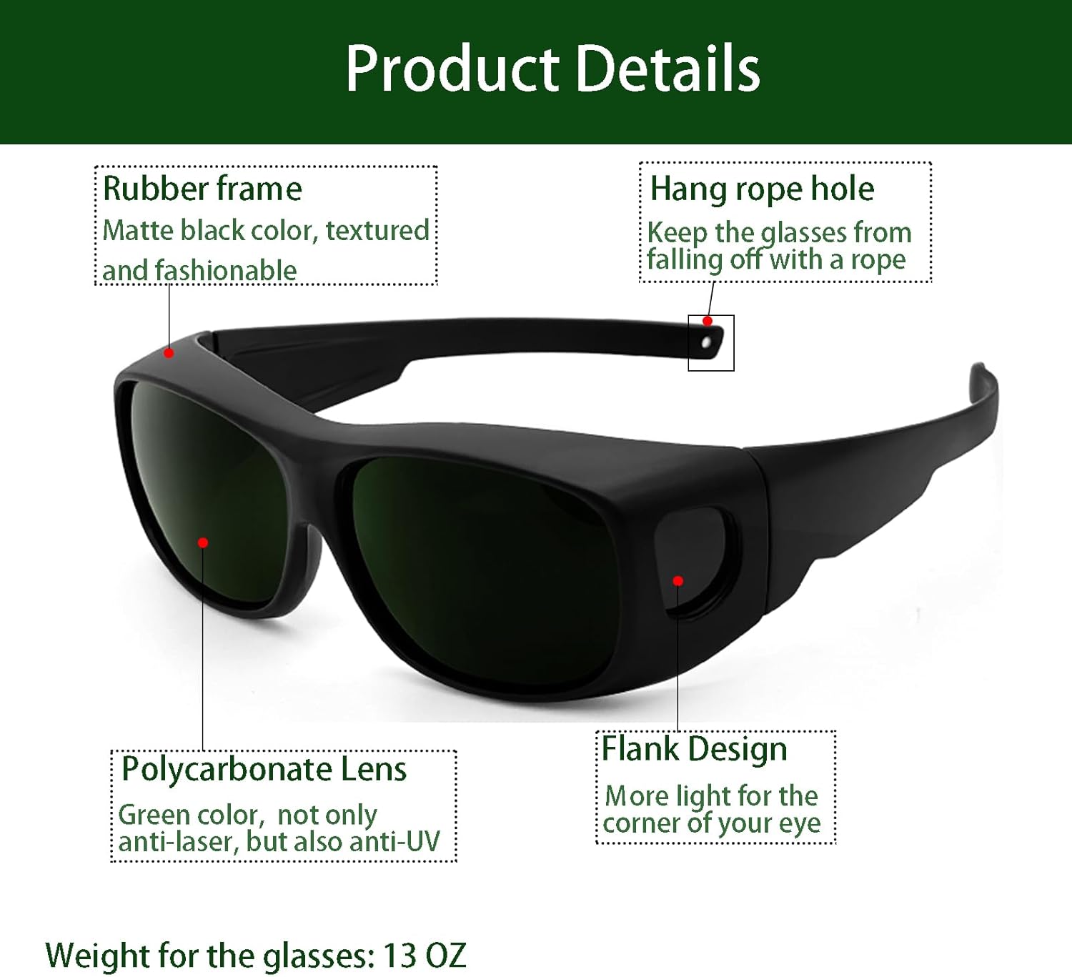 IR 5.0 溶接安全メガネ メンズ DIY 溶接機 ラップアラウンドデザイン UVカット