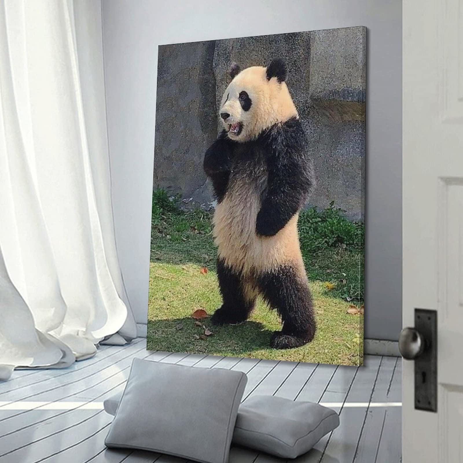 Poster Toile Panda à Table De Cuisine - Décoration Murale Moderne 30x45 Cm, Sans Cadre, Design Amusant - 10