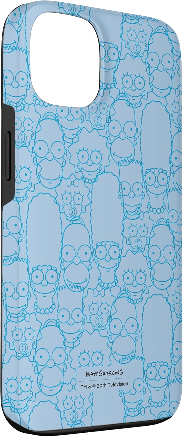 iPhone 13 The Simpsons Springfield Characters Print Case