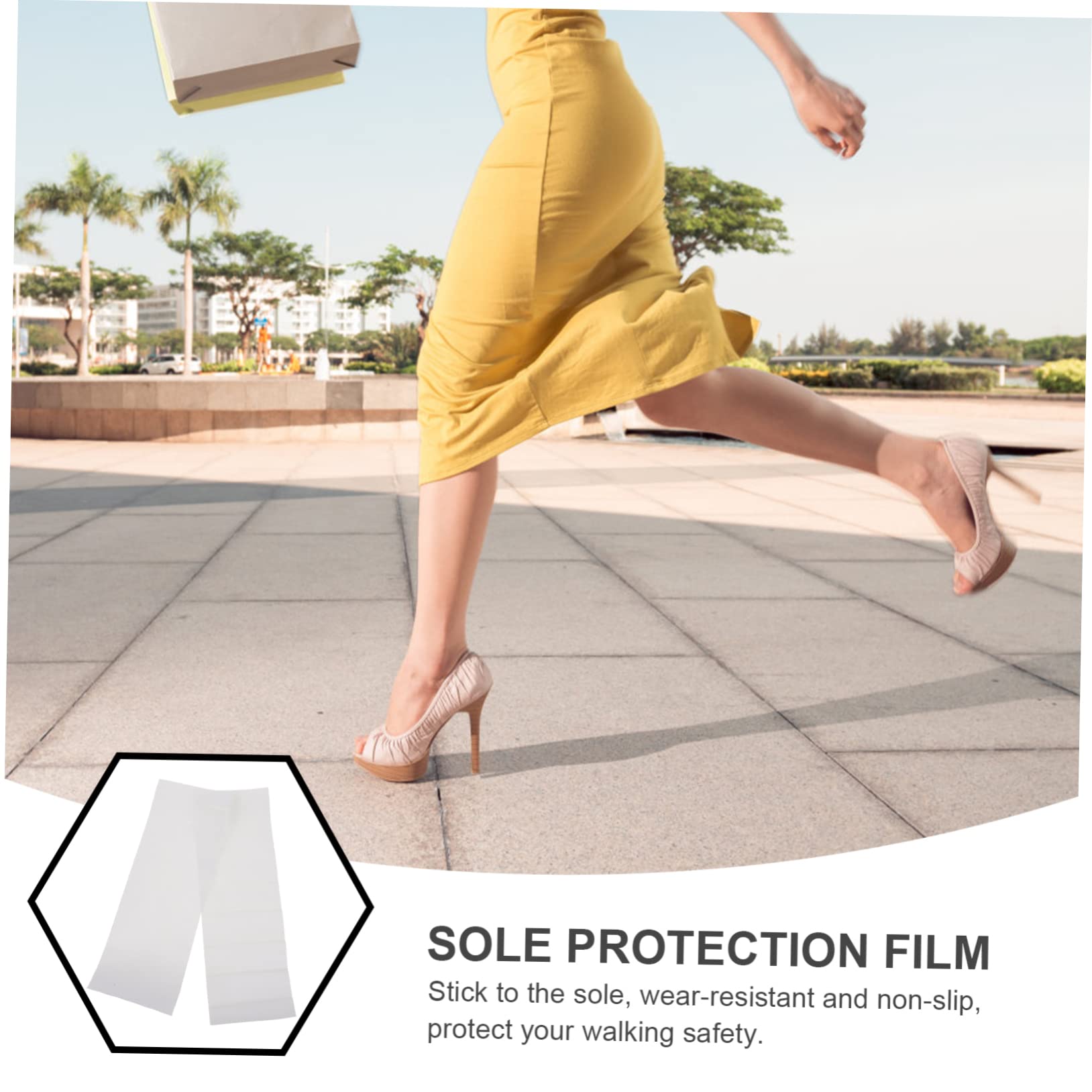 LIFKOME 5rollen Hochhackige Schuhe Sohlenschutzfolie Rutschfeste Und Abriebfeste Aufkleber Für Damen Transparent Für High Heels Einfach Zuzuschneiden Und Anzubringen