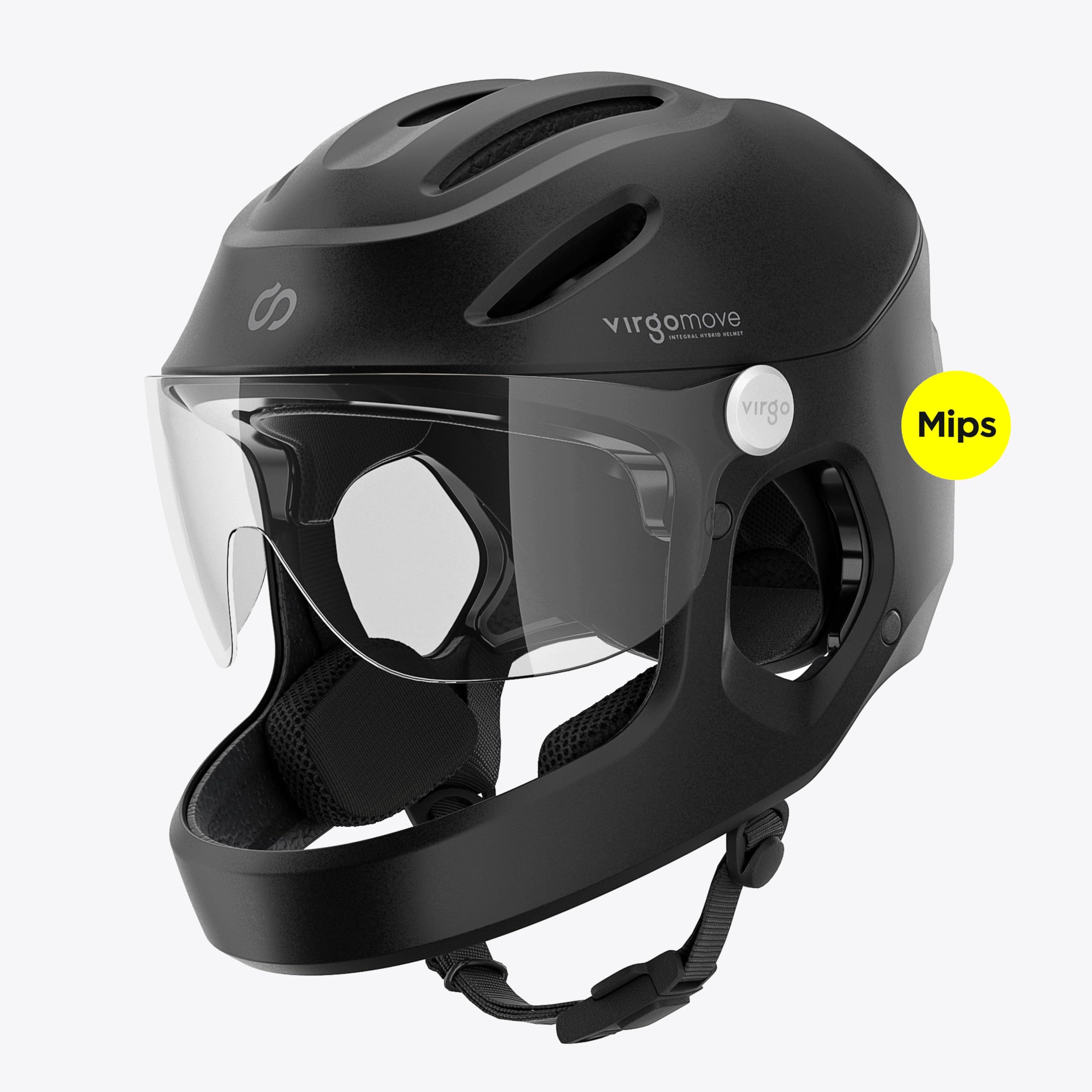 Casque Vélo MIPS Intégral avec Visière & LED - Certifié NTA-8776 Speedbike & Trottinette - Protection Cerveau Renforcée - Modèle Virgo Integral MIPS