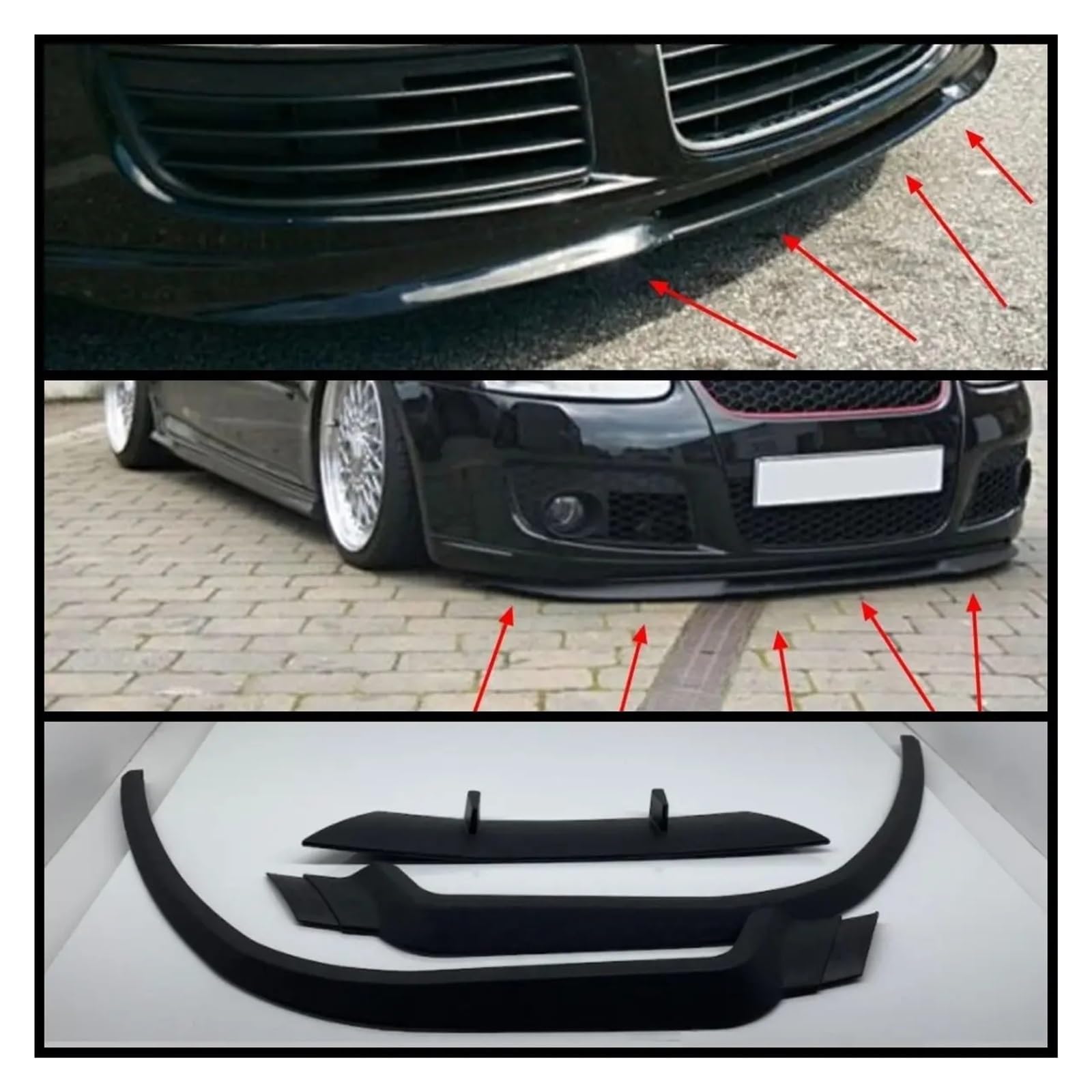 Lot De 2 Becquets De Pare-chocs Arrière En Noir Brillant Pour X6 G06 M