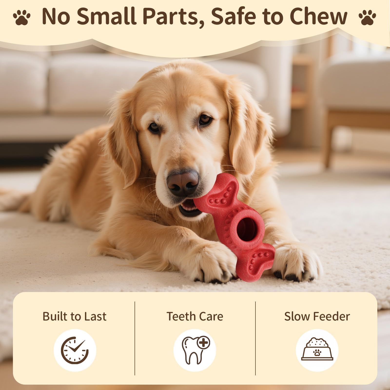 Giocattolo interattivo per cani Frozen, giocattolo da masticare 2 in 1, per masticatori aggressivi, con scanalature per burro di arachidi, facile da pulire, giocattolo puzzle interattivo, per
