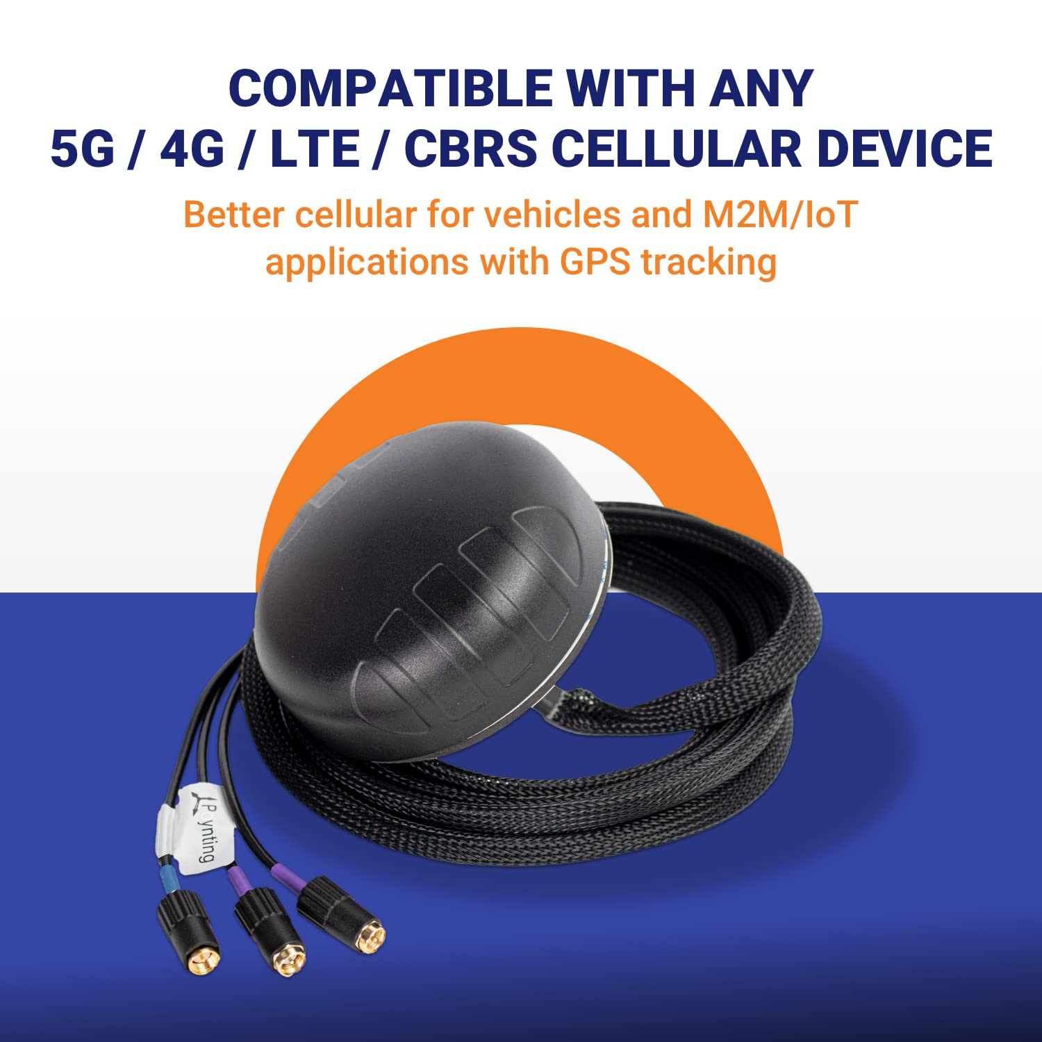 POYNTING Puck-4-3–IN–1 MIMO LTE/GPS/WI-FI Antenna (4.5 dBi)