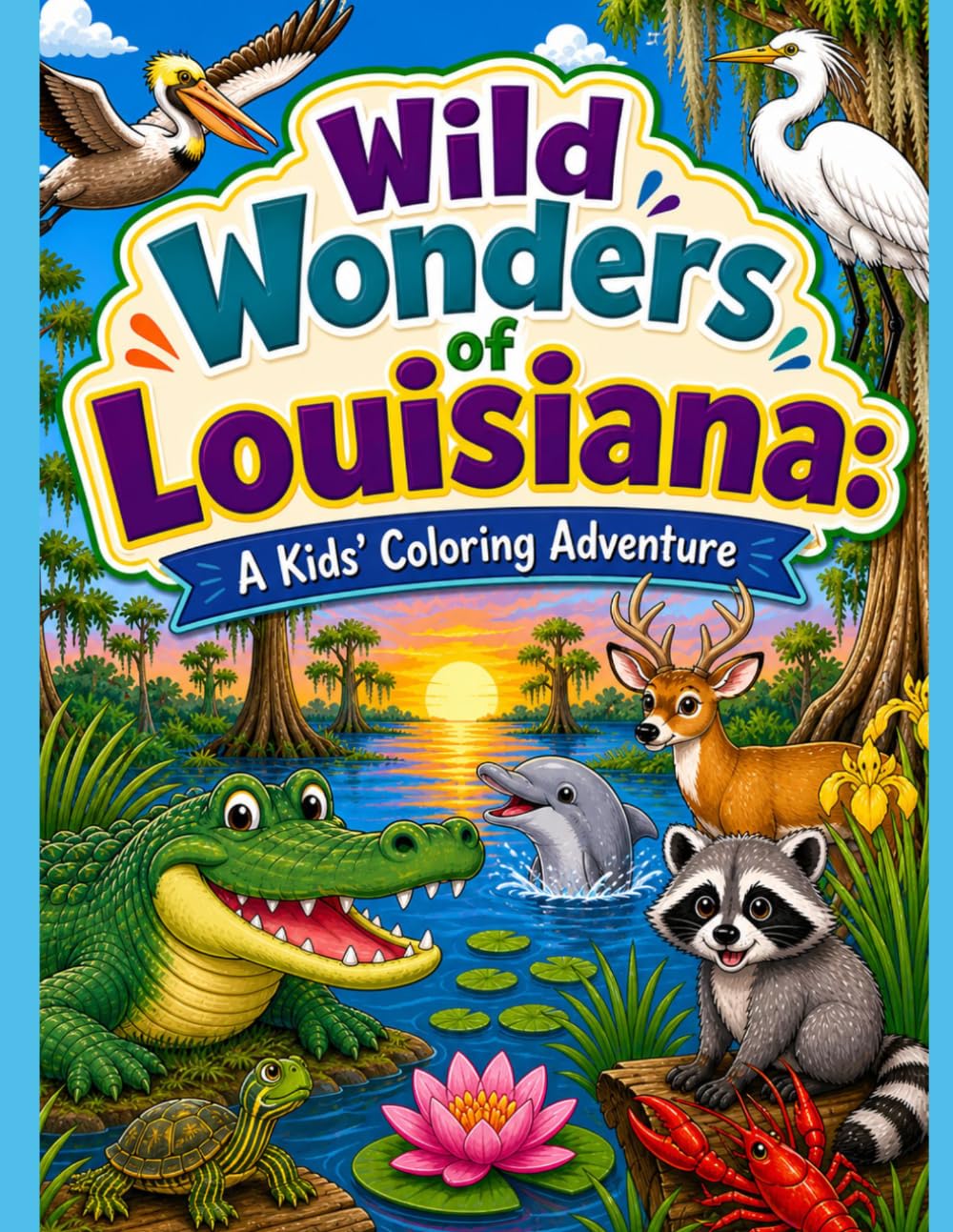 Wild Wonders Of Louisiana: A Kids' Coloring Adventure