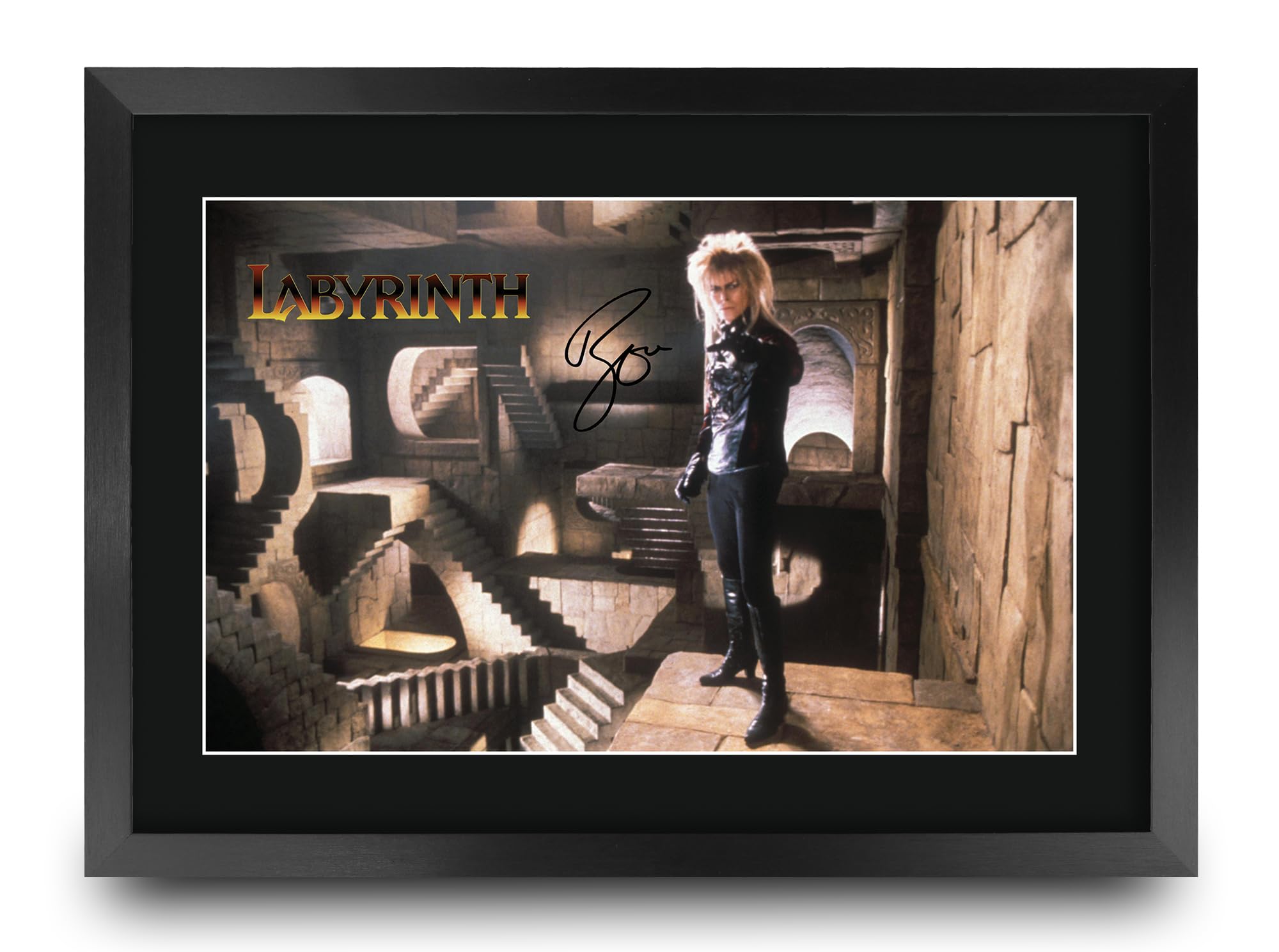 HWC Trading Labyrinth Scene 1 Gifts Printed Signed Autograph Picture for Movie Memorabilia Fans - A3 Framed