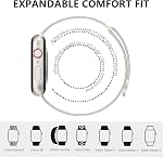 ORRLBB Compatible avec Apple Watch Strap Series Ultra SE 11 10 9 8 7 6 5 4 3 2 1, Bandes magnétiques en acier inoxydable pour iWatch 49mm 46mm 45mm 44mm 42mm 41mm 40mm 38mm, Bracelet en métal réglable Femmes Hommes