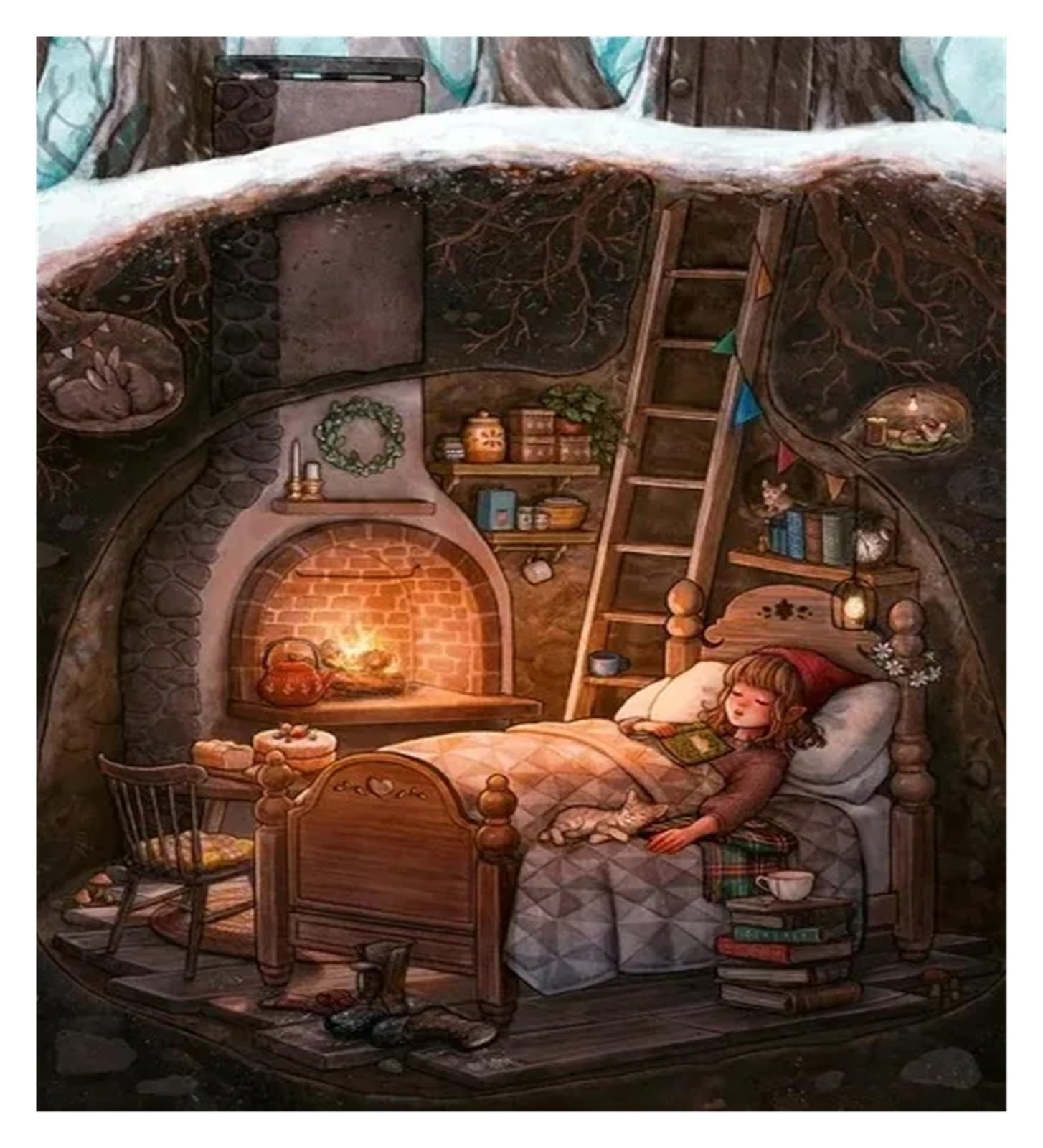 Tableau Déco Nature avec affiche d'art de guérison pour apaiser votre esprit