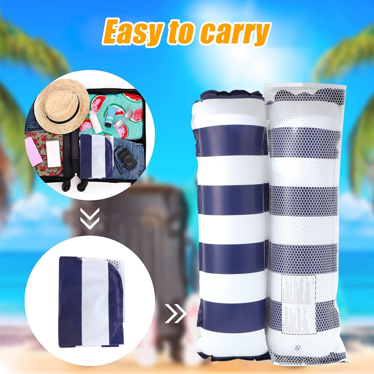 X2 Hamaca Piscina Flotante o Colchoneta Rejilla Piscina. Tamaño para Adultos. Hinchable Piscina. Flotadores 4 En 1 De Uso Múltiple para Natación, Estirar, Descanso, Diversión.