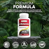 Vista 5 de Best Naturals L-glutamina 1000 mg 180 comprimidos (180 unidades (paquete de 3))
