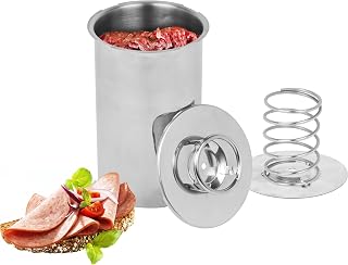 BROWIN Rostfreier Schinkenkocher Edelstahl 313015 | Schinkernpresse | Schinkenform Kochschinkenform für gesundes hausgemachtes Fleisch Presse