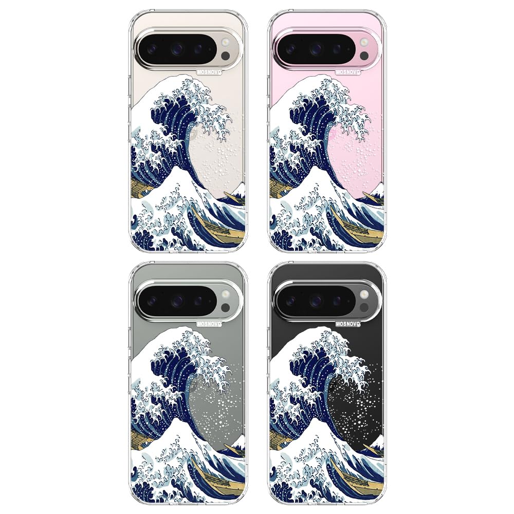 MOSNOVO Case for Google Pixel 10 & Pixel 10 Pro, [Buffertech 6.6ft Military-Grade Drop Protection] [Anti Peel Off Tech] Clear TPU Bumper Phone Case Cover Design - Cute Cherry — view 170