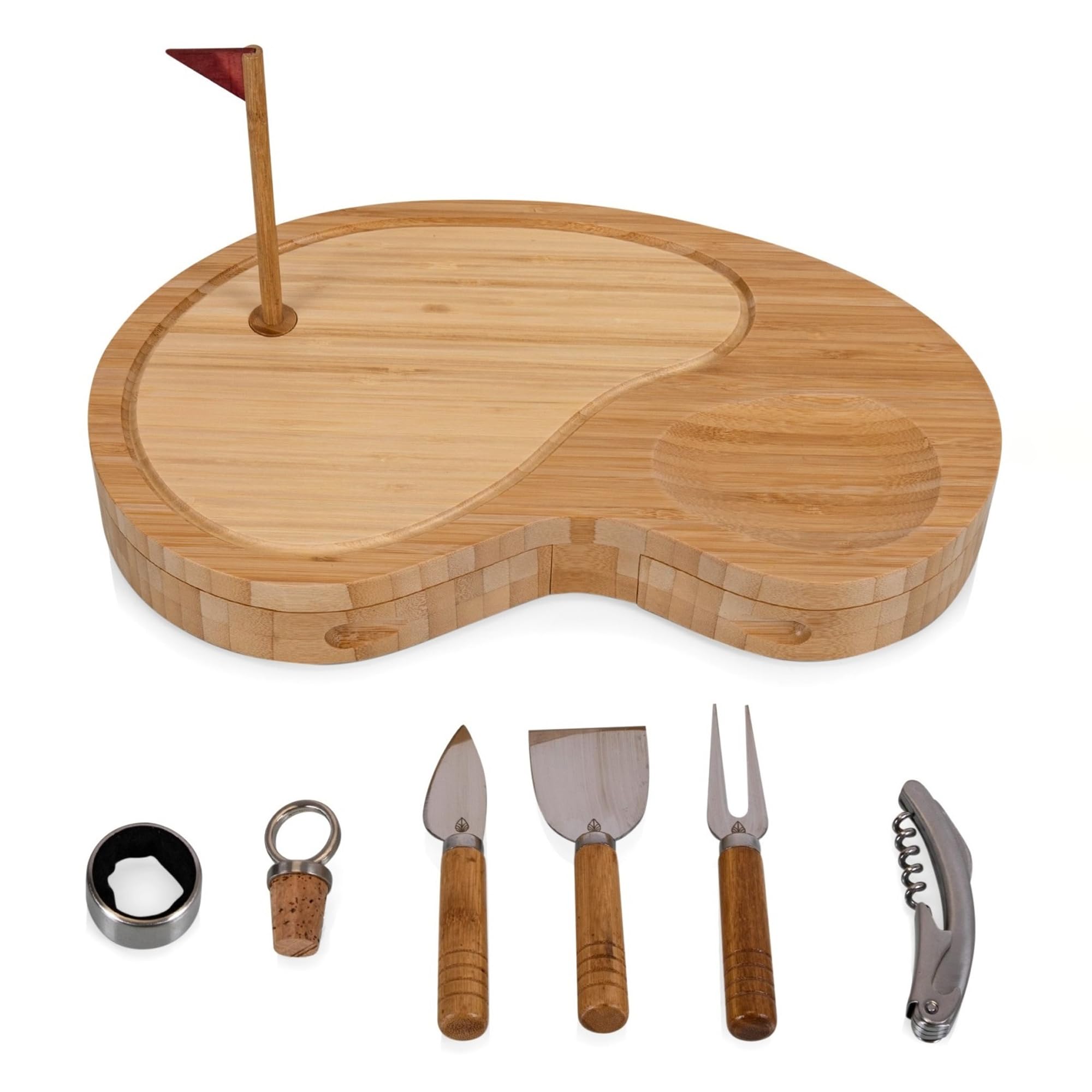 Sand Trap Golf Cheese Cutting Board & Tools Set