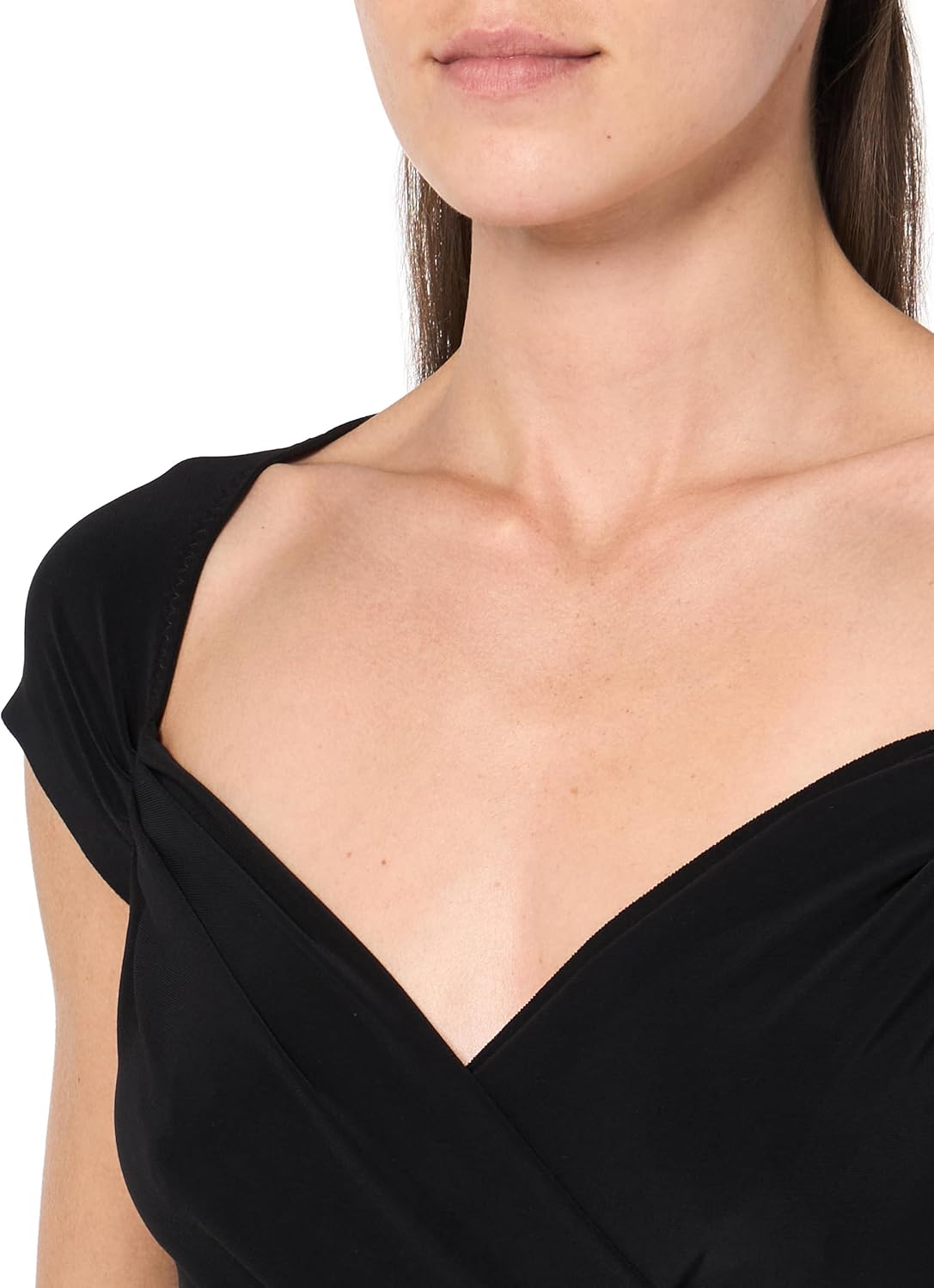 Norma Kamali Women's Cap Sleeve Sweetheart Side Drape Gown - Image 2