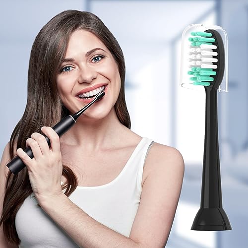 Miniatura 7 de Everystep Cabezales de repuesto para cepillos de dientes compatibles con AquaSonic Black Series 10 unidades para Vibe Series Black Pro y para Duo