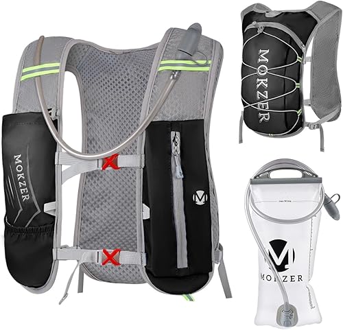 Chaleco de hidratación para correr con una vejiga de agua de 2 litros, mochila de agua ligera para correr, senderismo, ciclismo, maratón, sendero