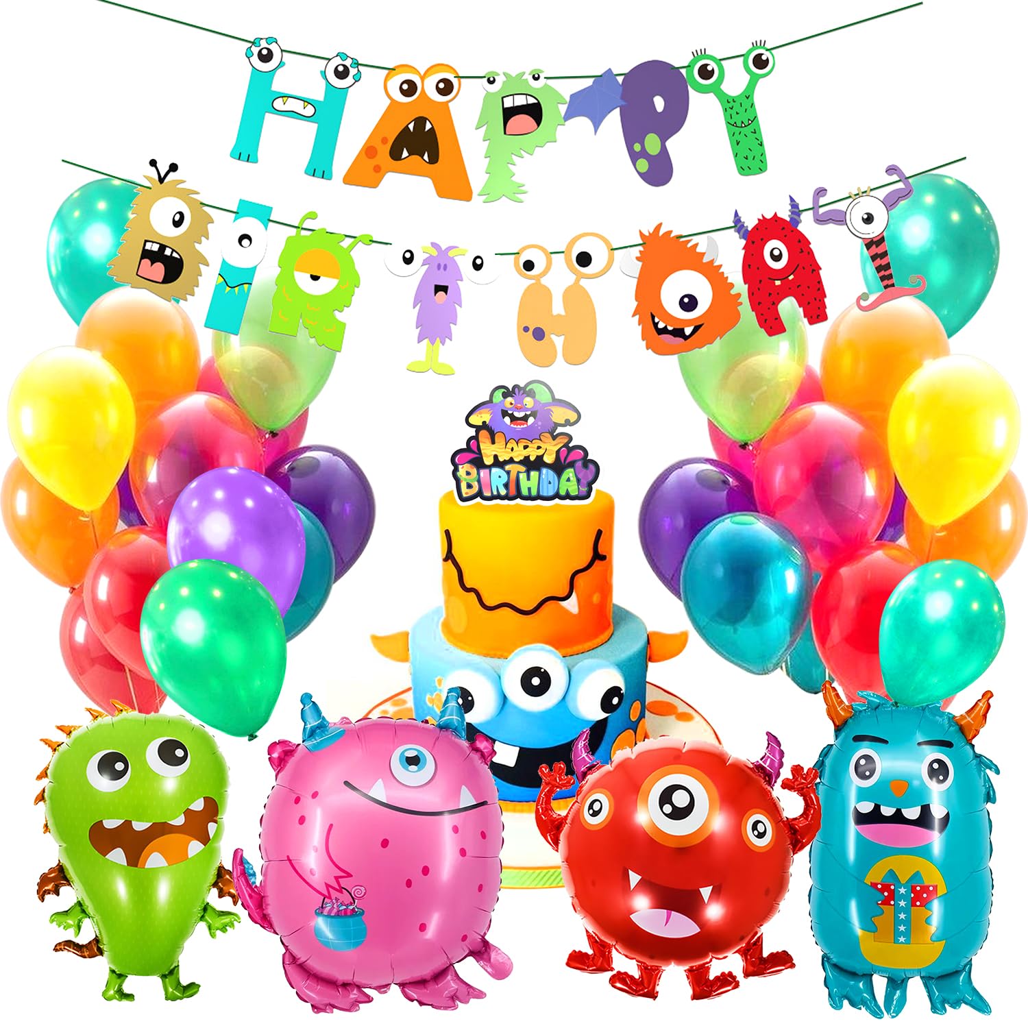 Tennisdekorationen - Happy Birthday Banner, Luftbal Produktbild-Vorschau 11