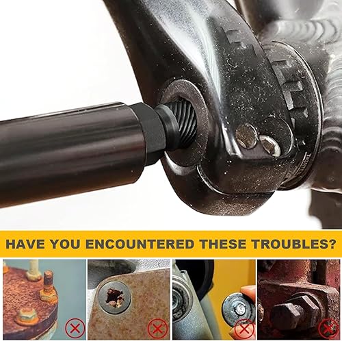 Miniatura 2 de Screw Extractor Set, 26PCSSet Carbon Steel Bolts Easy Out Extractor Kit, Hex Head Multi-Spline Tap Socket, Stripped Screw for Removing Broken Studs