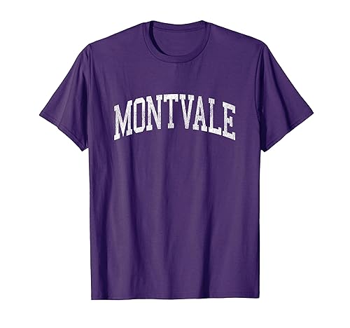 Montvale New Jersey NJ Vintage Athletic Sports Design T-Shirt