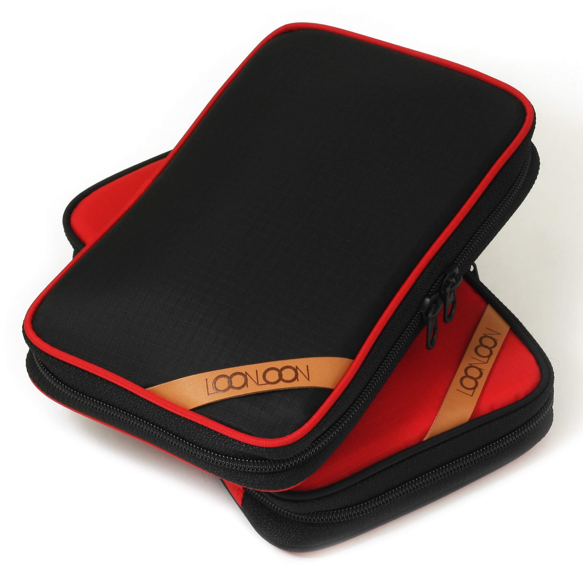 ふでばこ Amazon | LOONLOON 615 パディン ペンケース レッド 大容量 多機能