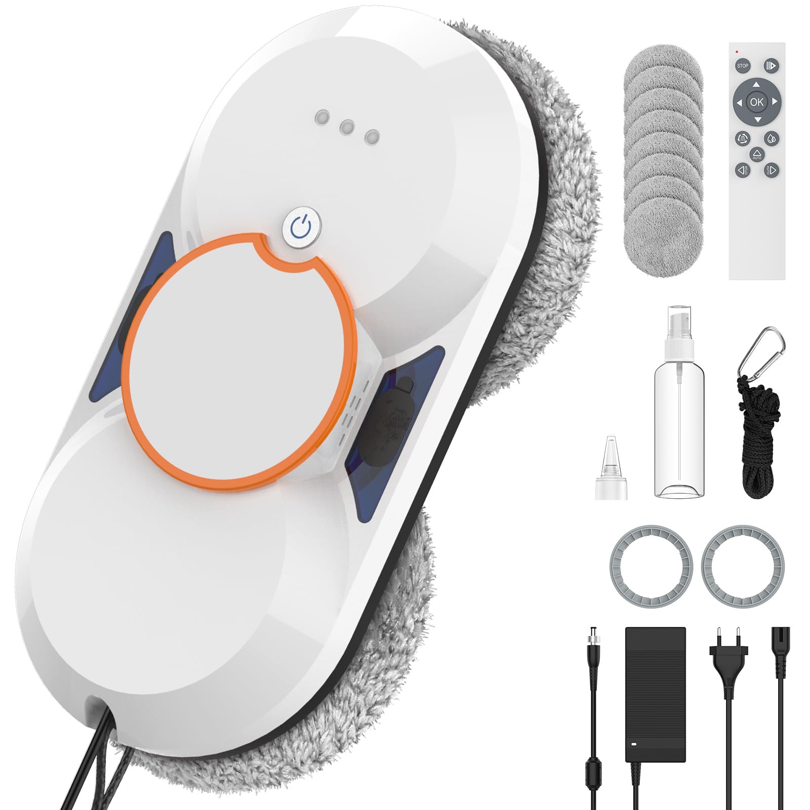 Robot Lavavetri 5600Pa Robot Pulisci Vetri con Doppia Funzione di Spruzzo D