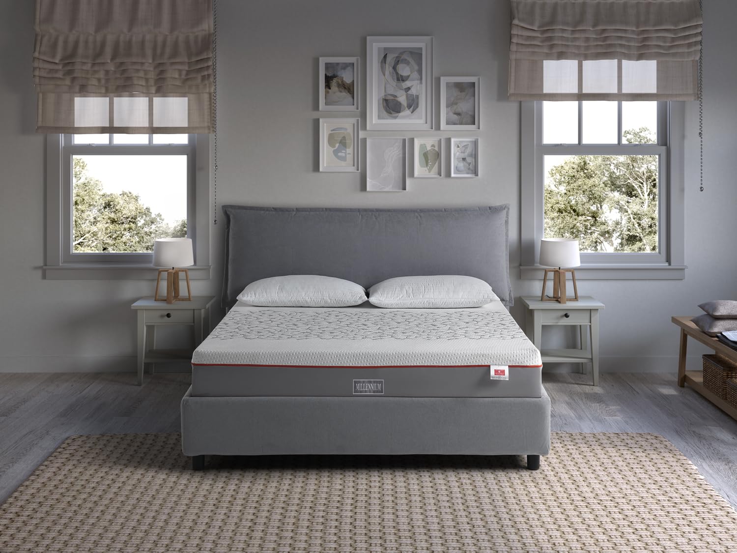 EVERGREENWEB - Miglior Materasso Matrimoniale 140x200 Alto 20 cm MEMORY FOAM DISPOSITIVO MEDICO Ortopedico MASSAGGIANTE con Coppia Cuscini Letto, Rivestimento SFODERABILE Lavabile Tessuto ANALLERGICO