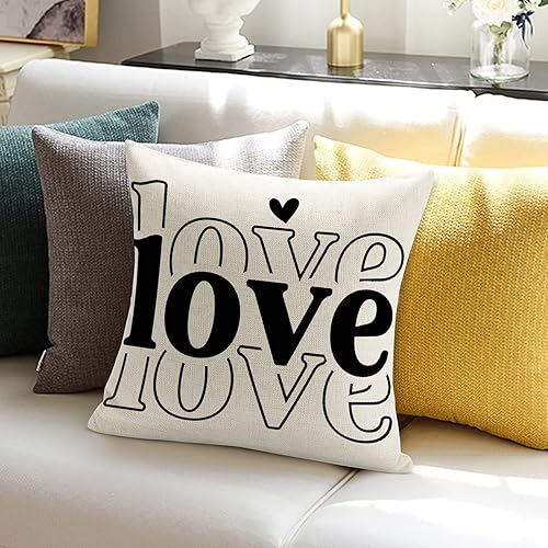 Miniatura 3 de Funda de almohada romántica para el día de San Valentín boda compromiso aniversario funda de cojín cuadrada decoración del hogar para sofá