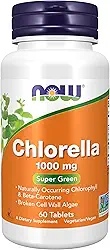 Chlorella 1000mg 60 Tabletes - Now Foods