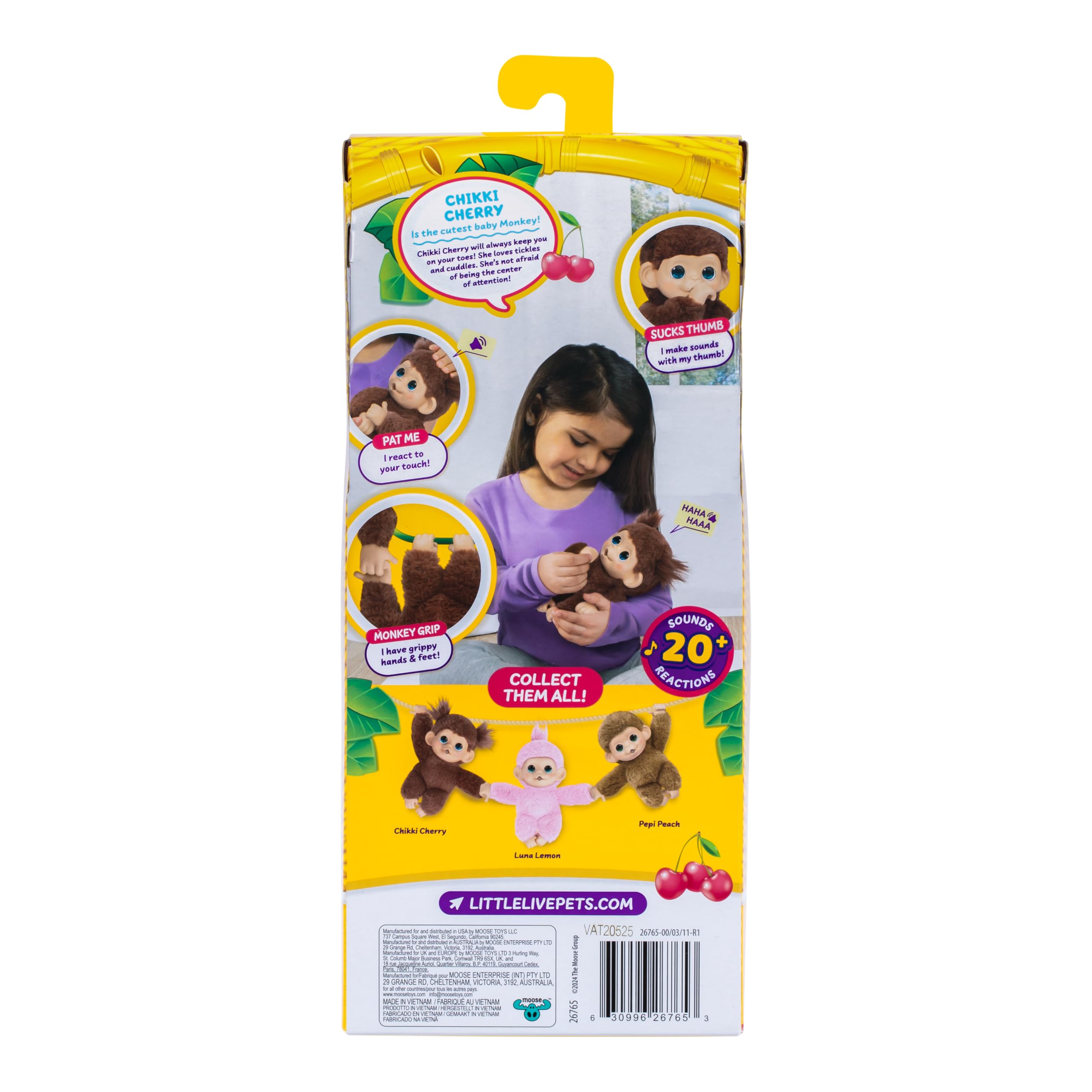 Peluche - LITTLE LIVE PETS - My Mini Baby Monkey - Marrone - Et? 4+