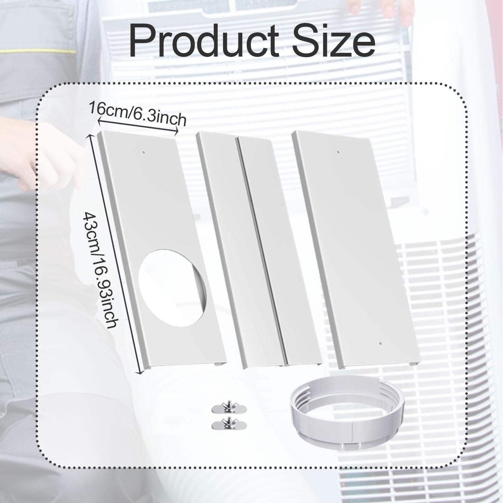 Kit de Fenêtre pour Climatiseur Portable, Panneaux D'étanchéité Télescopiques Universels pour Fenêtres
