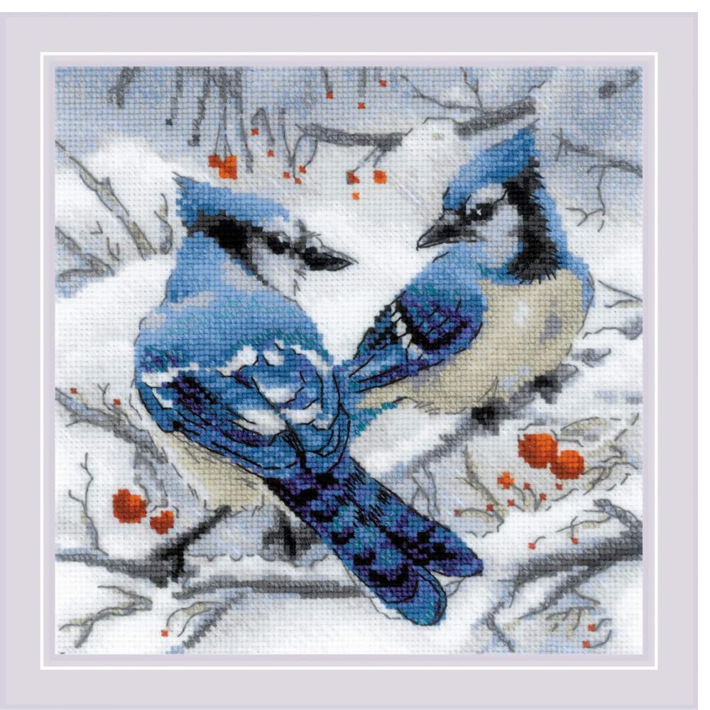 RIOLIS Kreuzstich-Set 'Good Catch' – Komplettset Mit Motiv, Garn & Nadel (18 Count, 18x24 Cm)